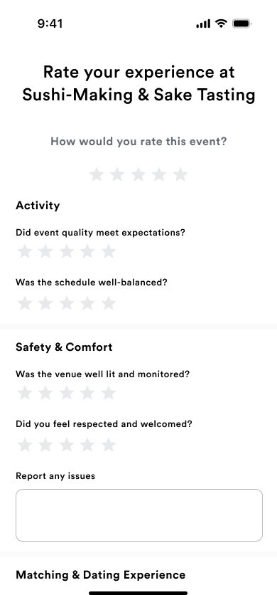 Review your experience
