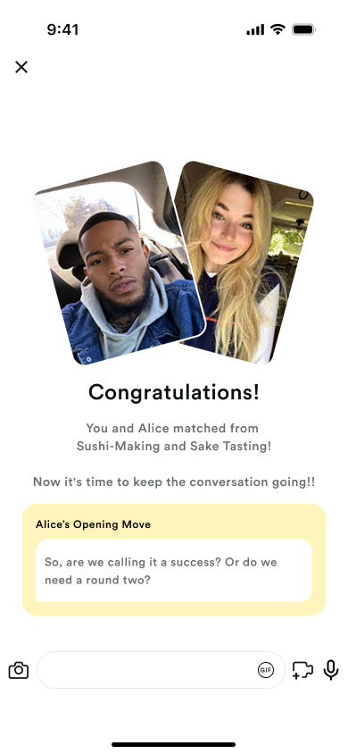 It's a mutual match