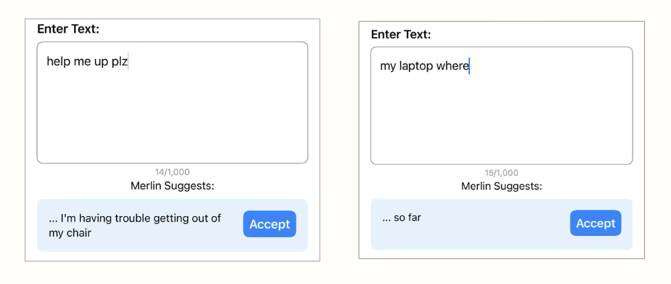 Merlin over-interpreting user input